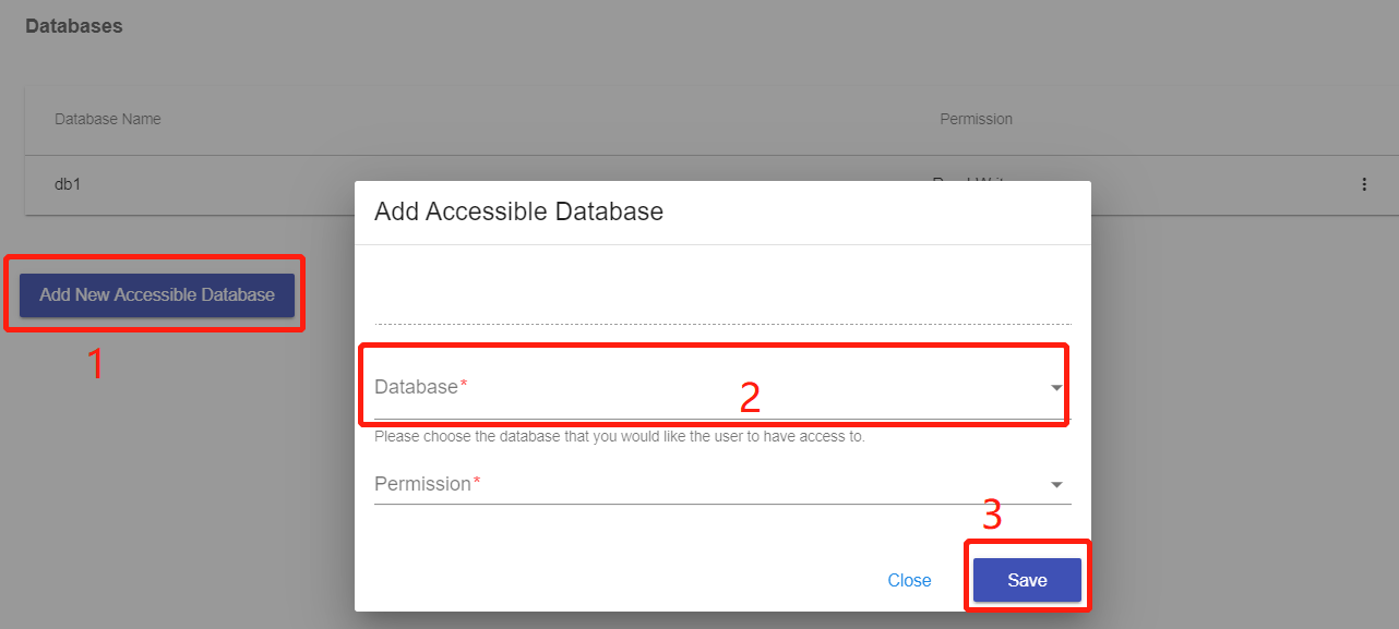 Add Accessible Databases